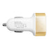 Globostar® 79505 Χρυσός Φορτιστής Αυτοκινήτου DC 12-24V με 3 Εξόδους USB DC 5V Max 3.1A 20W και Καλώδιο USB σε Type-C - ledmania.gr