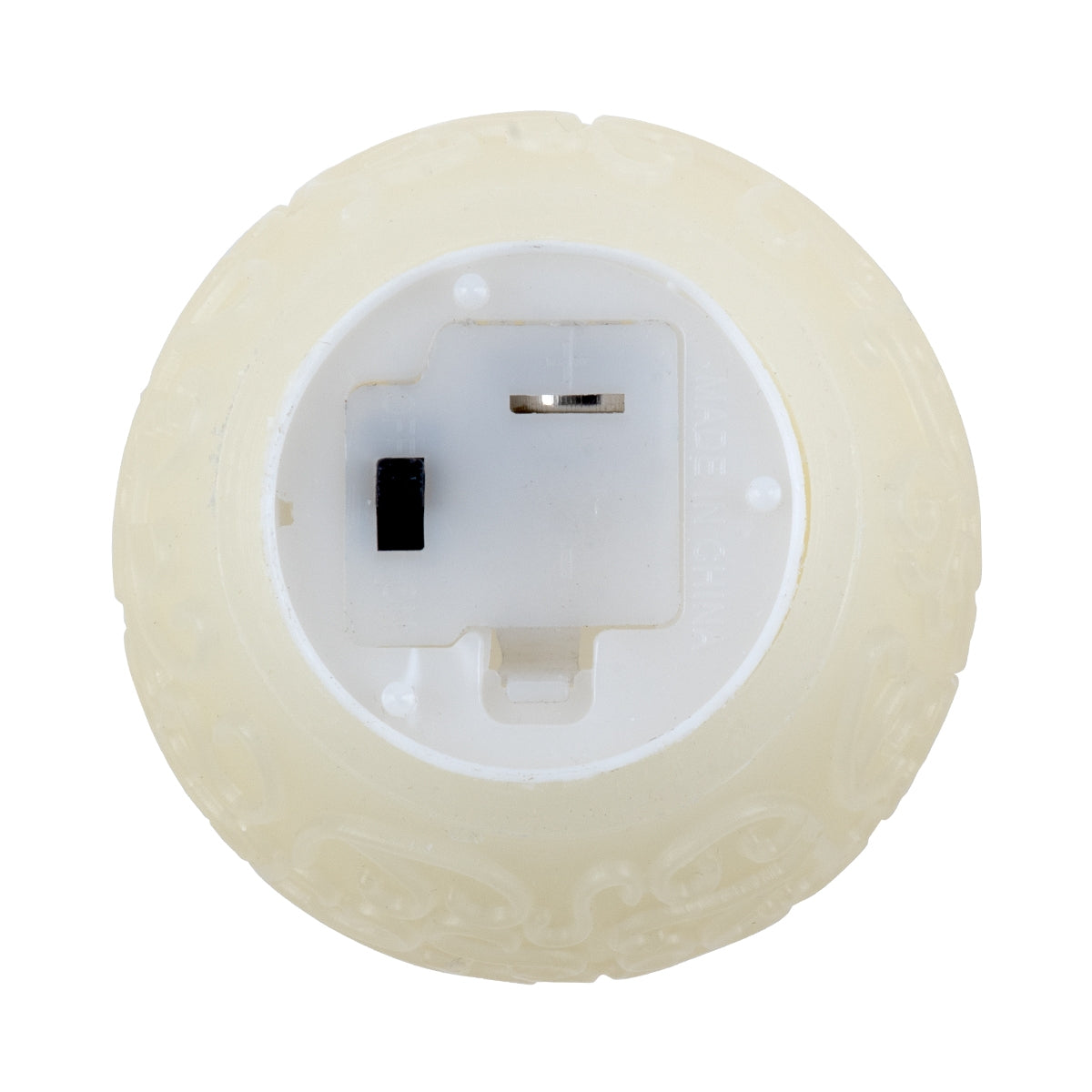 GloboStar® CANDLE 79537 Διακοσμητικό Realistic Κερί με LED Εφέ Κινούμενης Φλόγας - Μπαταρίας 3 x LR1130 Θερμό Λευκό 2700K Μπεζ D6 x H5cm - ledmania.gr