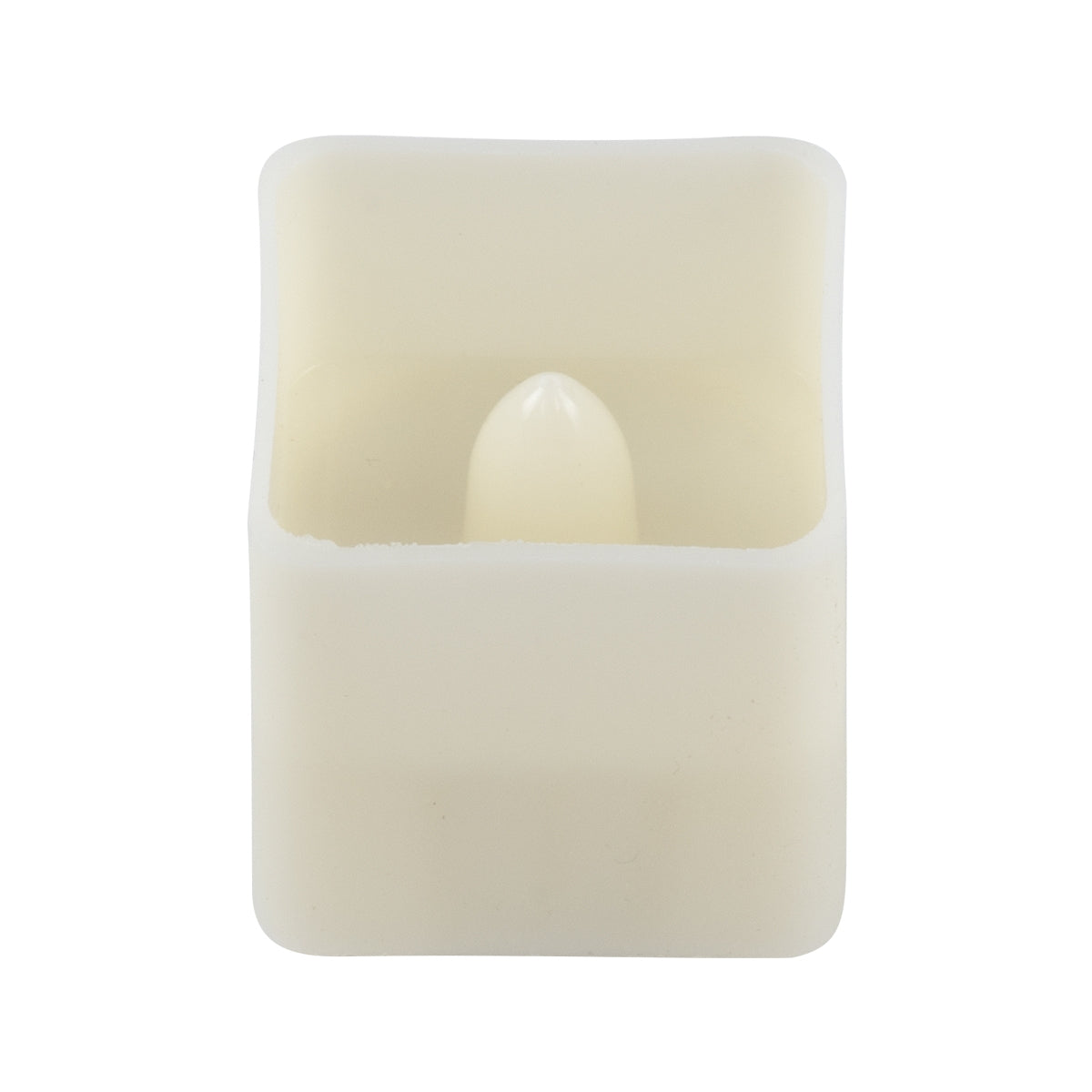 GloboStar® CANDLE 79538 ΣΕΤ 12 x Διακοσμητικά Realistic Κεράκια με LED Εφέ Κινούμενης Φλόγας - Μπαταρίας 12 x CR2032 Θερμό Λευκό 2700K Μπεζ L3.5 x W3.5 x H3.5cm - ledmania.gr