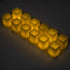 GloboStar® CANDLE 79539 ΣΕΤ 12 x Διακοσμητικά Realistic Κεράκια με LED Εφέ Κινούμενης Φλόγας - Μπαταρίας 12 x CR2032 Θερμό Λευκό 2700K Μπεζ L3.7 x W3.7 x H5.5cm - ledmania.gr