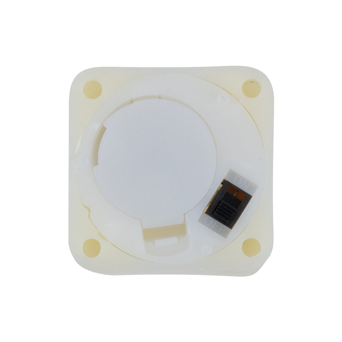 GloboStar® CANDLE 79539 ΣΕΤ 12 x Διακοσμητικά Realistic Κεράκια με LED Εφέ Κινούμενης Φλόγας - Μπαταρίας 12 x CR2032 Θερμό Λευκό 2700K Μπεζ L3.7 x W3.7 x H5.5cm - ledmania.gr