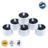 GloboStar® CANDLE 79546 ΣΕΤ 6 x Αυτόνομα Ηλιακά Διακοσμητικά Realistic Κεράκια με LED Εφέ Κινούμενης Φλόγας - 400mAh Μπαταρία - Φωτοβολταϊκό Πάνελ - Θερμό Λευκό 2700K Μπεζ D5.3 x H6cm - ledmania.gr