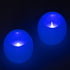 GloboStar® CANDLE 79548 ΣΕΤ 2 x Διακοσμητικά Realistic Κεράκια με LED Εφέ Κινούμενης Φλόγας - Μπαταρίας 12 x CR2032 Μπλε Μπεζ D6 x H5cm - ledmania.gr