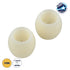 GloboStar® CANDLE 79549 ΣΕΤ 2 x Διακοσμητικά Realistic Κεράκια με LED Εφέ Κινούμενης Φλόγας - Μπαταρίας 12 x CR2032 Θερμό Λευκό 2700K Μπεζ D6 x H5cm - ledmania.gr