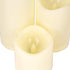 GloboStar® 79553 ΣΕΤ 3 Διακοσμητικών Realistic Κεριών με LED - Μπαταρίας & Ασύρματο Χειριστήριο IR Πολύχρωμα RGB Dimmable - ledmania.gr
