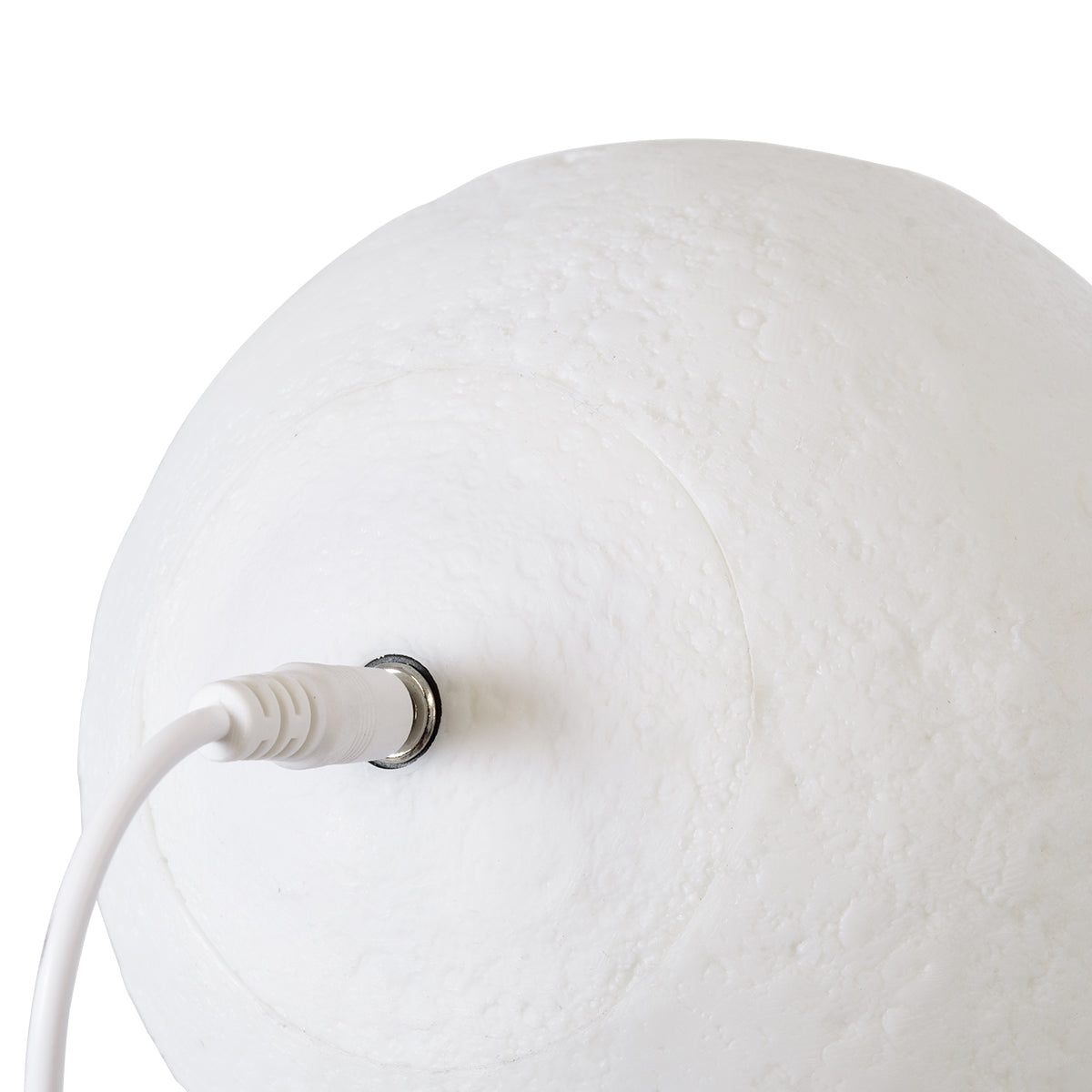 GloboStar® MOON 79606 Μοντέρνο Επιτραπέζιο Φωτιστικό Πορτατίφ LED 2W 120lm 360° DC 5V - Εναλλαγή Φωτισμού μέσω Τηλεχειριστηρίου - Dimmable - RGBW - Φ12 x Υ15 - Λευκό - ledmania.gr