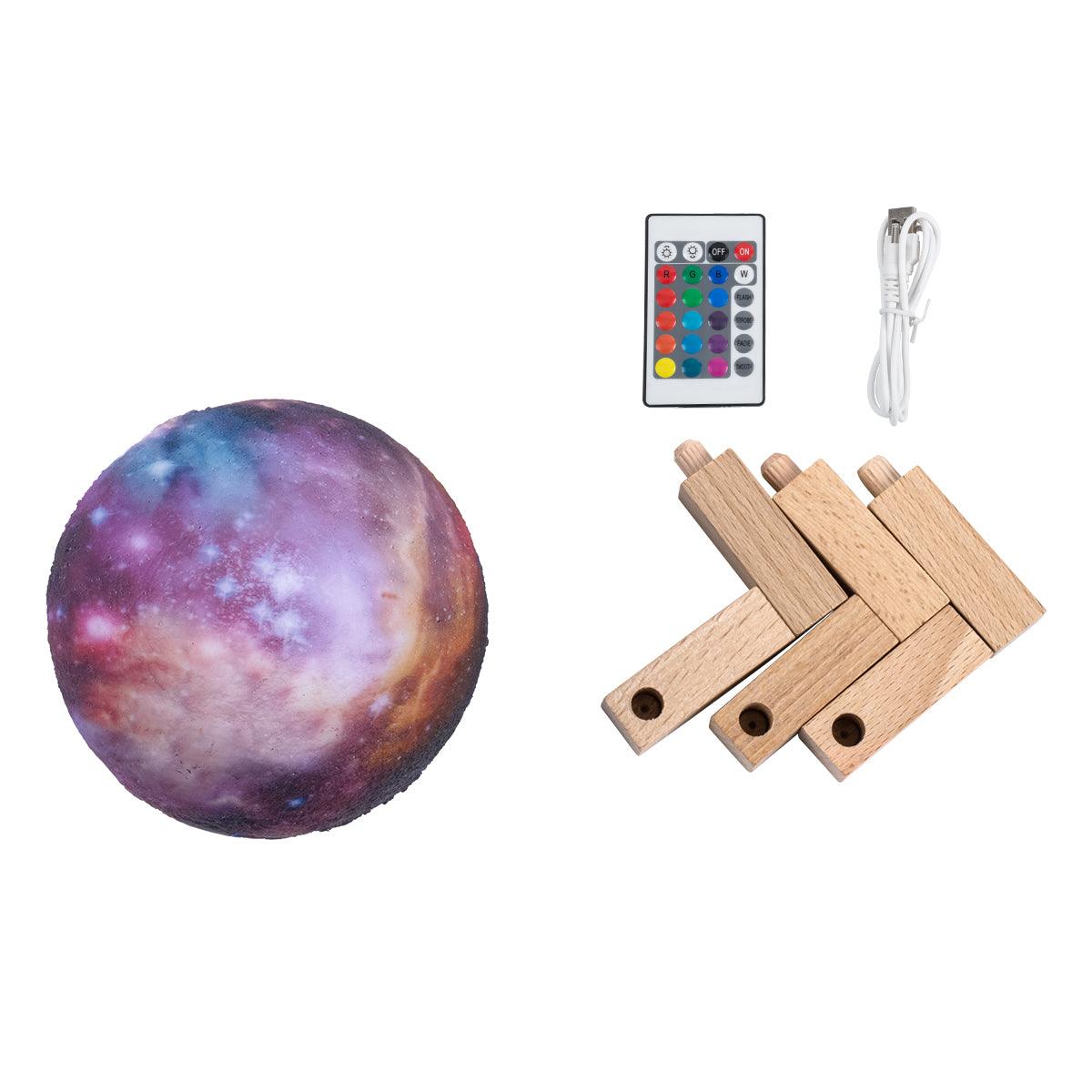 GloboStar® CALLISTO 79615 Μοντέρνο Επιτραπέζιο Φωτιστικό Πορτατίφ LED 2W 100lm 360° DC 5V - Εναλλαγή Φωτισμού μέσω Τηλεχειριστηρίου & Αφής - Dimmable - RGBW - Φ10 x Υ13.5 - Πολύχρωμο - ledmania.gr