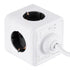 TRAVEL PowerCube PRO Certified 79639 Πολύπριζο 6 Θέσεων με 1.5m Kαλώδιο - 4 Πρίζες Ασφαλείας Childproof EU Schuko AC 220-240V & 2 Πρίζες USB Max 2.1A/DC 5V Μ7.5 x Π7.5 x Υ7.5 - Λευκό με Γκρι - Max Load 3680W/16A - ledmania.gr