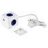 TRAVEL PowerCube PRO Certified 79643 Πολύπριζο 6 Θέσεων με 1.5m Kαλώδιο - 4 Πρίζες Ασφαλείας Childproof EU Schuko AC 220-240V & 2 Πρίζες USB Max 2.1A/DC 5V Μ7.5 x Π7.5 x Υ7.5 - Λευκό με Μπλε - Max Load 3680W/16A - ledmania.gr