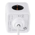 TRAVEL PowerCube PRO Certified 79644 Πολύπριζο 5 Θέσεων με 1.5m Kαλώδιο - 5 Πρίζες Ασφαλείας Childproof EU Schuko AC 220-240V Μ7.5 x Π7.5 x Υ7.5 - Λευκό με Γκρι - Max Load 3680W/16A - ledmania.gr