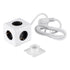TRAVEL PowerCube PRO Certified 79644 Πολύπριζο 5 Θέσεων με 1.5m Kαλώδιο - 5 Πρίζες Ασφαλείας Childproof EU Schuko AC 220-240V Μ7.5 x Π7.5 x Υ7.5 - Λευκό με Γκρι - Max Load 3680W/16A - ledmania.gr