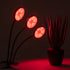 GloboStar® 79652 Grow Light Full Spectrum LED Φωτιστικό Ανάπτυξης Φυτών Γλάστρας με 3 Κινούμενες Κεφαλές & Βάση Clip SMD 2835 15W 160° DC 5V IP20 με Dimmer & Timer Εσωτερικού Χώρου για Κάλυψη Επιφάνειας 1m x 1m Πλήρους Φάσματος Φωτισμού - ledmania.gr