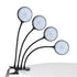 GloboStar® 79654 Grow Light Full Spectrum LED Φωτιστικό Ανάπτυξης Φυτών Γλάστρας με 4 Κινούμενες Κεφαλές & Βάση Clip SMD 2835 20W 160° DC 5V IP20 με Dimmer & Timer Εσωτερικού Χώρου για Κάλυψη Επιφάνειας 1m x 1m Πλήρους Φάσματος Φωτισμού - ledmania.gr