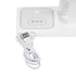 GloboStar® 79706 Επιτραπέζια Σταθερή Βάση Ασύρματης Φόρτισης Fast Charging για Κινητά - Earphones - Smart Watches 15W Max - Λευκό - ledmania.gr