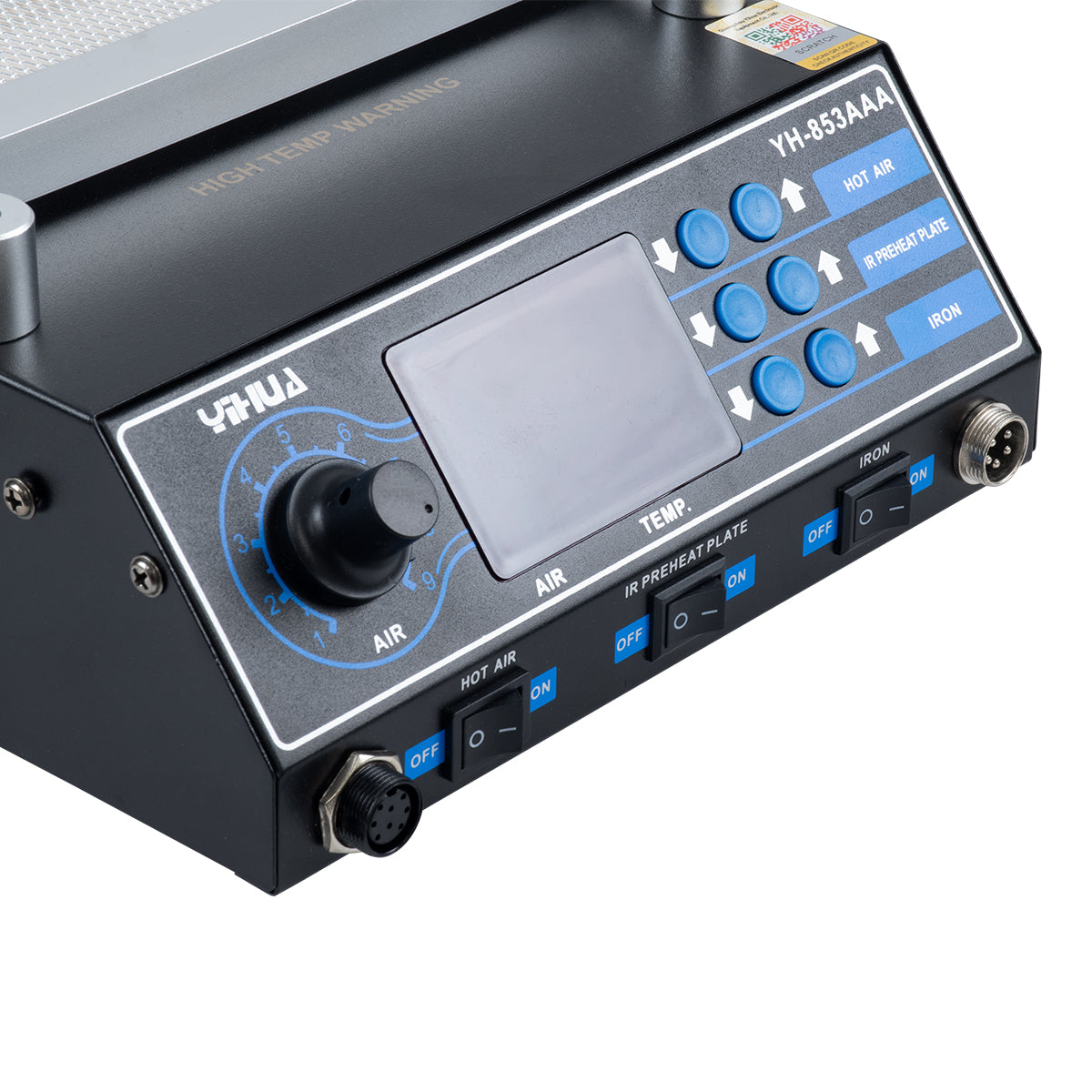 GloboStar® 79973 Ψηφιακός Σταθμός Συγκόλλησης 3in1 με Ψηφιακή Οθόνη - Κολλητήρι - Πιστόλι Θερμού Αέρα Hot Air Soldering Welding Gun - Φούρνος Πλακετών Solder Preheat Welding Oven PCB και PID Προγραμματιζόμενο Σύστημα Ελέγχου Θερμοκρασίας - 1200W - ledmania.gr