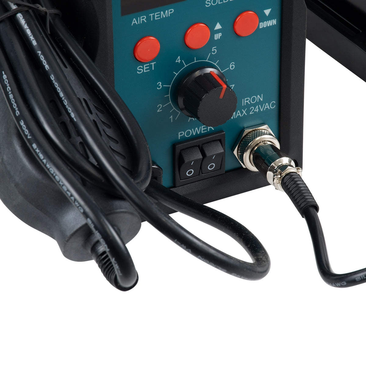 GloboStar® 79979 ProsKit SS-979 Ψηφιακός Σταθμός Συγκόλλησης 2in1 με Dual Digital Ψηφιακή Οθόνη - Κολλητήρι - Πιστόλι Θερμού Αέρα Hot Air Soldering Welding Gun και PID Προγραμματιζόμενο Σύστημα Ελέγχου Θερμοκρασίας - 760W - ledmania.gr