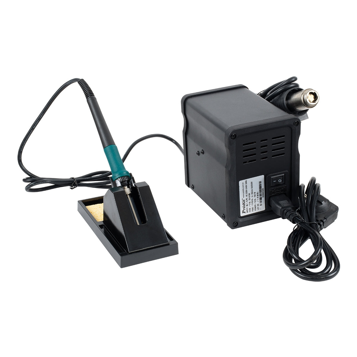 GloboStar® 79979 ProsKit SS-979 Ψηφιακός Σταθμός Συγκόλλησης 2in1 με Dual Digital Ψηφιακή Οθόνη - Κολλητήρι - Πιστόλι Θερμού Αέρα Hot Air Soldering Welding Gun και PID Προγραμματιζόμενο Σύστημα Ελέγχου Θερμοκρασίας - 760W - ledmania.gr