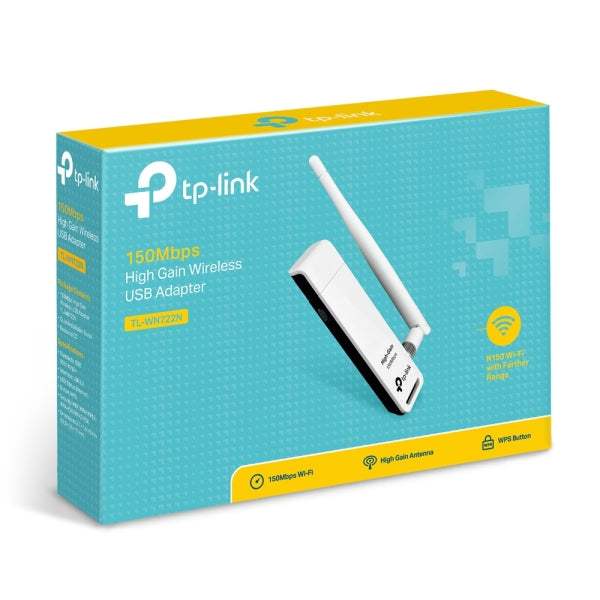 TP-LINK TL-WN722N 150MBPS HIGH GAIN WIRELESS N USB ADAPTER - ledmania.gr