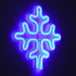 GloboStar® 78580 Φωτιστικό Ταμπέλα Φωτεινή Επιγραφή NEON LED Σήμανσης SNOWFLAKE 5W με Καλώδιο Τροφοδοσίας USB - Μπαταρίας 3xAAA (Δεν Περιλαμβάνονται) - Γαλάζιο - ledmania.gr