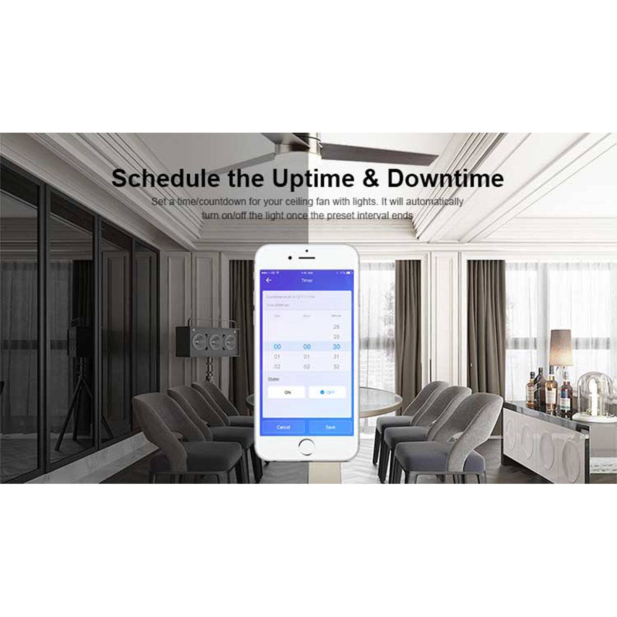 GloboStar® 80012 SONOFF iFan03-R2 - Wi-Fi Smart Switch Ceiling Fan & Light Controller - ledmania.gr