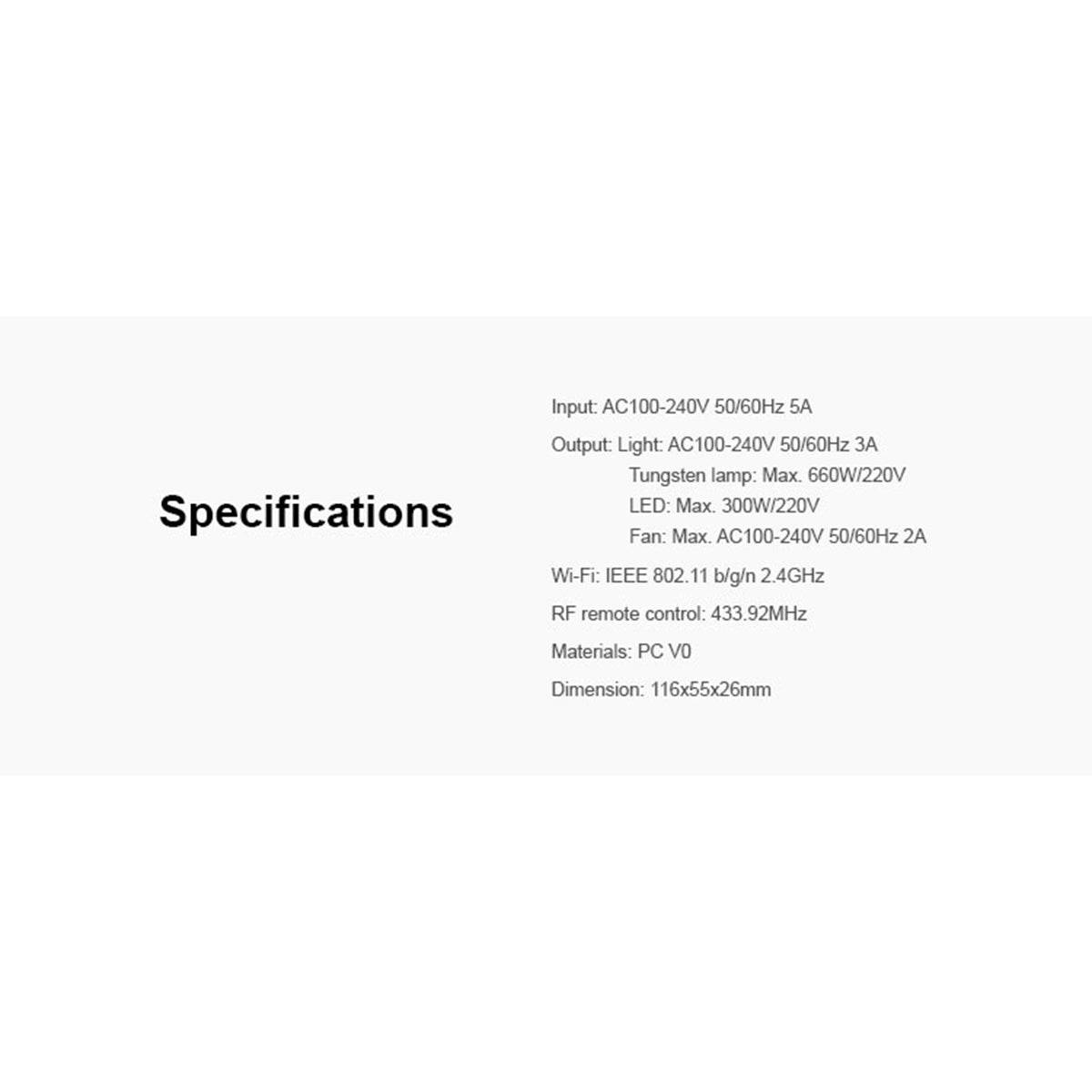 GloboStar® 80012 SONOFF iFan03-R2 - Wi-Fi Smart Switch Ceiling Fan & Light Controller - ledmania.gr