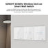 GloboStar® 80067 SONOFF T2EU3C-RF - 433MHz Wireless Smart Wall Touch Button Switch 3 Way - RF Series - ledmania.gr