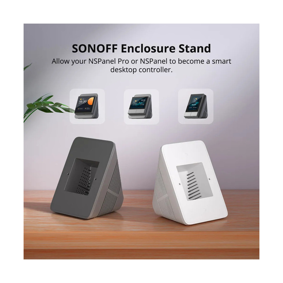 GloboStar® 80076 SONOFF StandB Enclosure Stand for NSPanel Pro or NSPanel White - Βάση για NSPanel Pro η NSPanel Λευκό - ledmania.gr