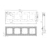 GloboStar® 80086 SONOFF SwitchMan M5-80 Wall Frame 4 Way - L29.9 X W8.6 X H1.48CM - ledmania.gr