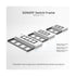 GloboStar® 80086 SONOFF SwitchMan M5-80 Wall Frame 4 Way - L29.9 X W8.6 X H1.48CM - ledmania.gr