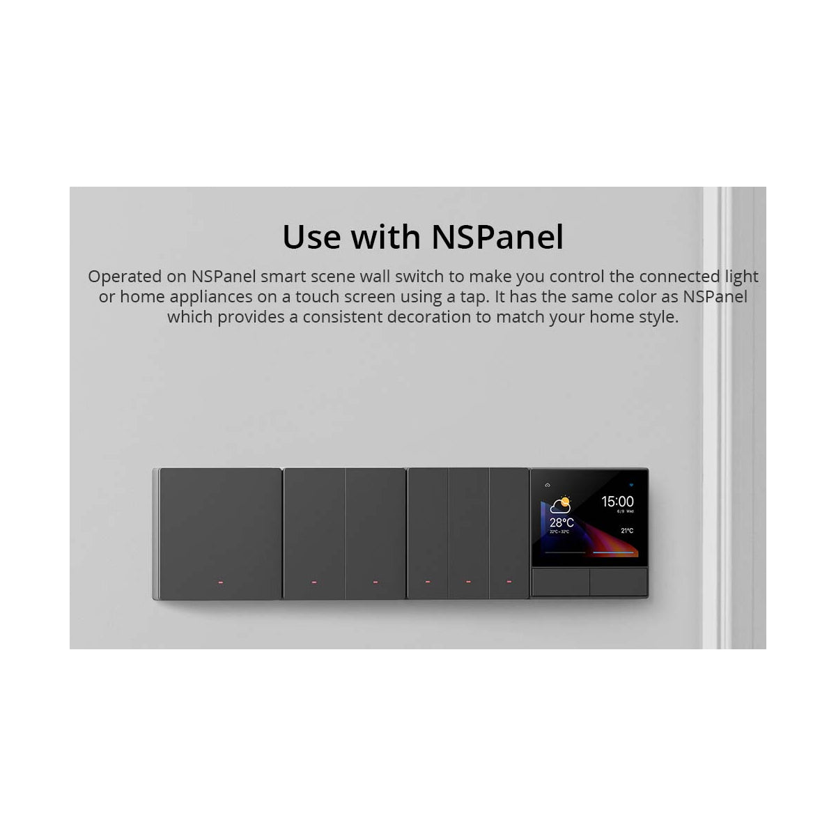 GloboStar® 80089 SONOFF M5-3C-80 SwitchMan Mechanical Smart Switch WiFi & Bluetooth AC 100-240V Max 6A 1320W (2A/Way) 3 Way - ledmania.gr