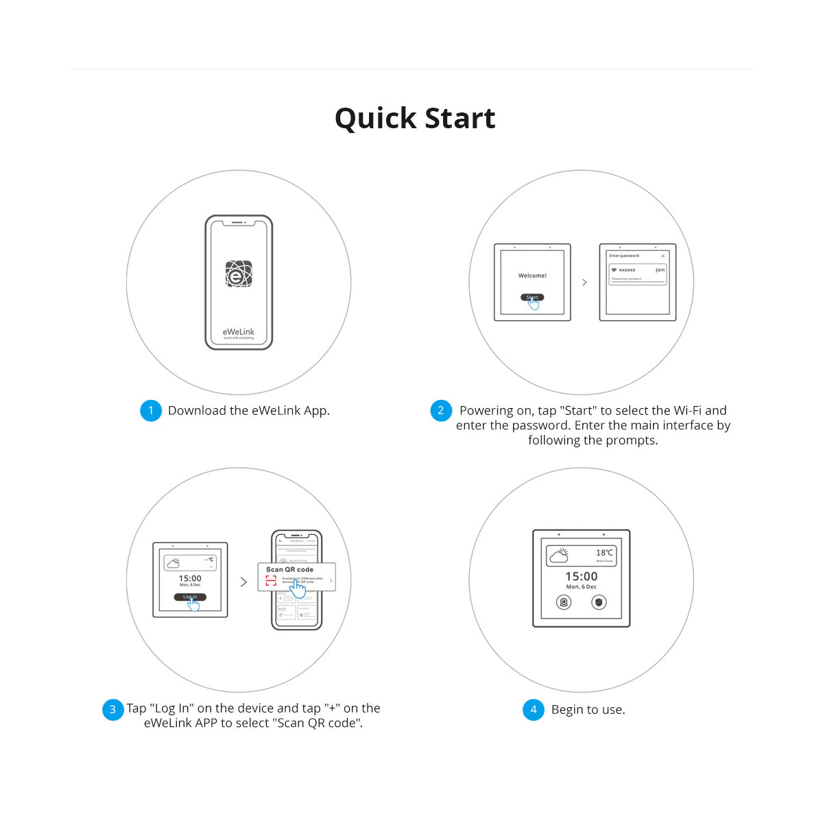 GloboStar® 80095 SONOFF NSPanel86PW Wi-Fi & Zigbee 3.0 Smart Scene Wall Switch (86/EU Type) - AC 100-240V - Integrated HMI Touch Panel - Smart Controller & Gateway for All Smart Devises - ledmania.gr