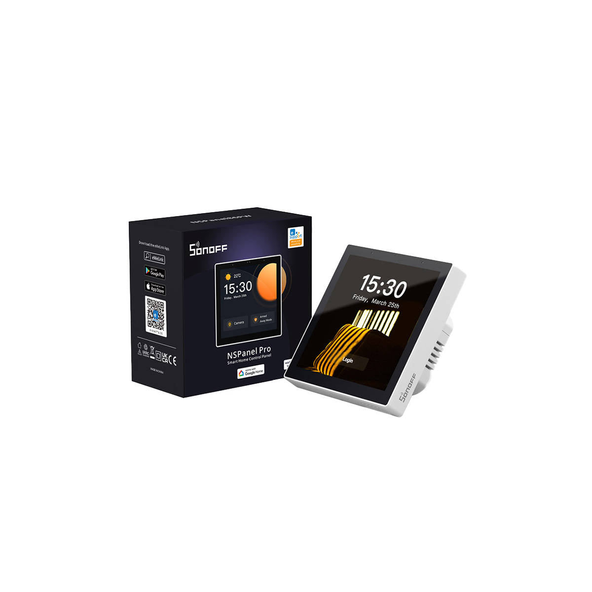 GloboStar® 80095 SONOFF NSPanel86PW Wi-Fi & Zigbee 3.0 Smart Scene Wall Switch (86/EU Type) - AC 100-240V - Integrated HMI Touch Panel - Smart Controller & Gateway for All Smart Devises - ledmania.gr