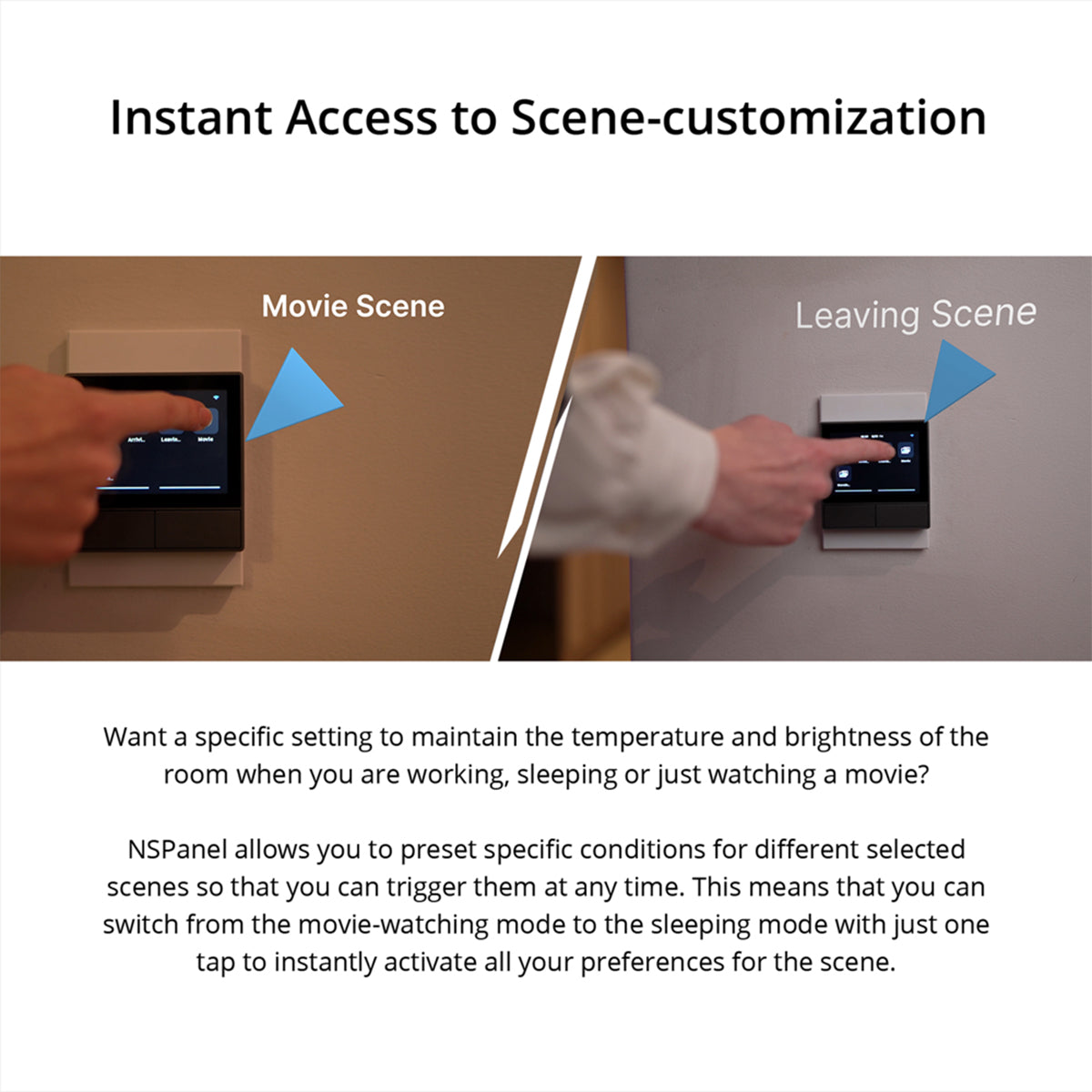 GloboStar® 80096 SONOFF NSPanel-EUW - Wi-Fi Smart Scene Wall Switch (86/EU Type) - Integrated HMI Touch Panel -  Smart Controller & Gateway for All Smart Devises - ledmania.gr