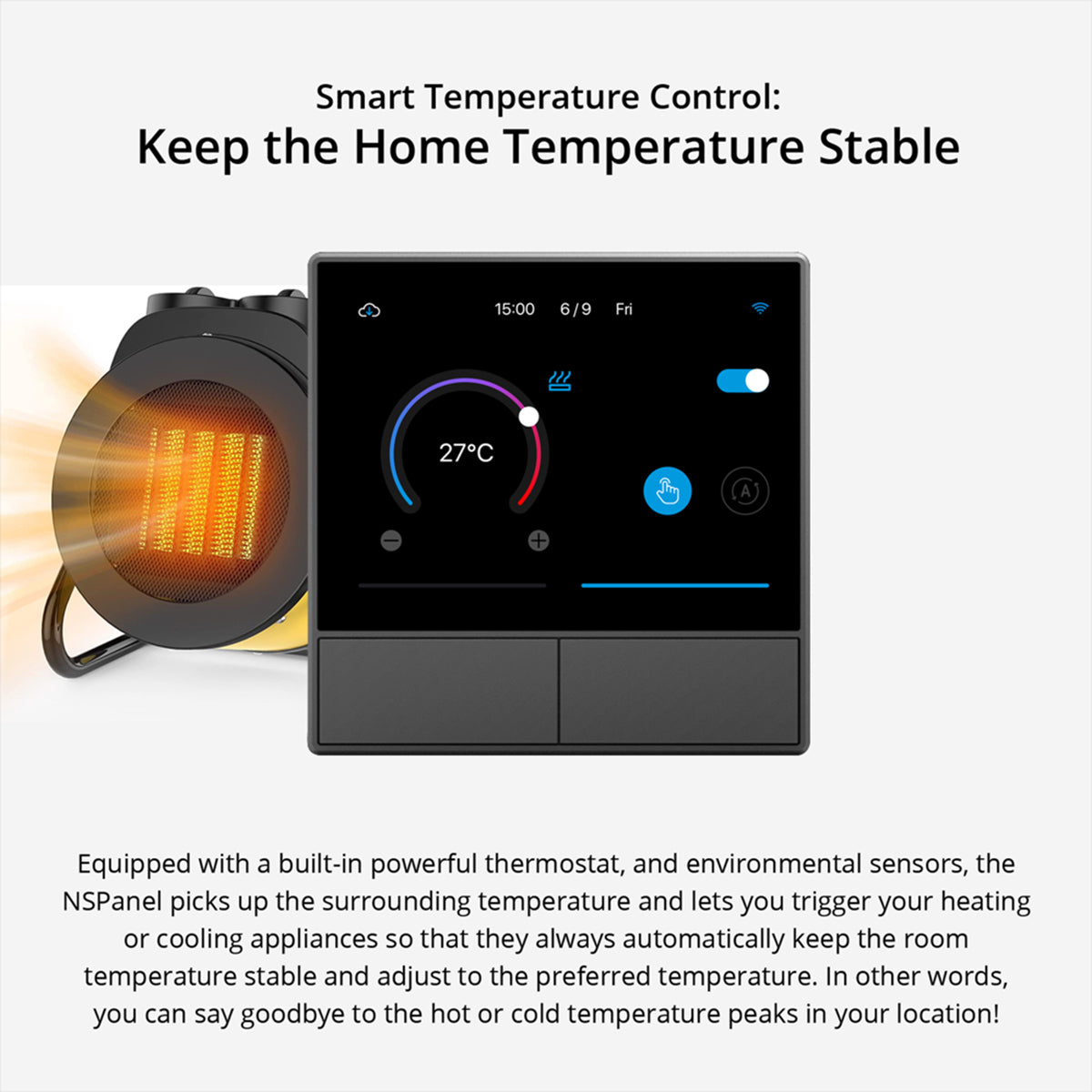 GloboStar® 80096 SONOFF NSPanel-EUW - Wi-Fi Smart Scene Wall Switch (86/EU Type) - Integrated HMI Touch Panel -  Smart Controller & Gateway for All Smart Devises - ledmania.gr