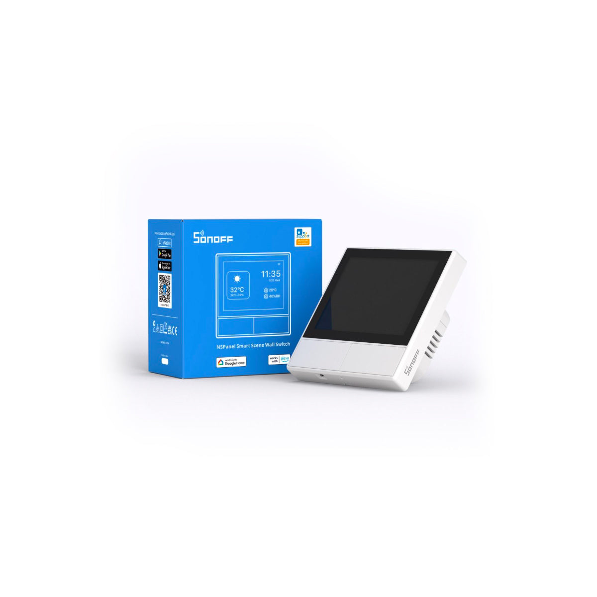 GloboStar® 80096 SONOFF NSPanel-EUW - Wi-Fi Smart Scene Wall Switch (86/EU Type) - Integrated HMI Touch Panel -  Smart Controller & Gateway for All Smart Devises - ledmania.gr