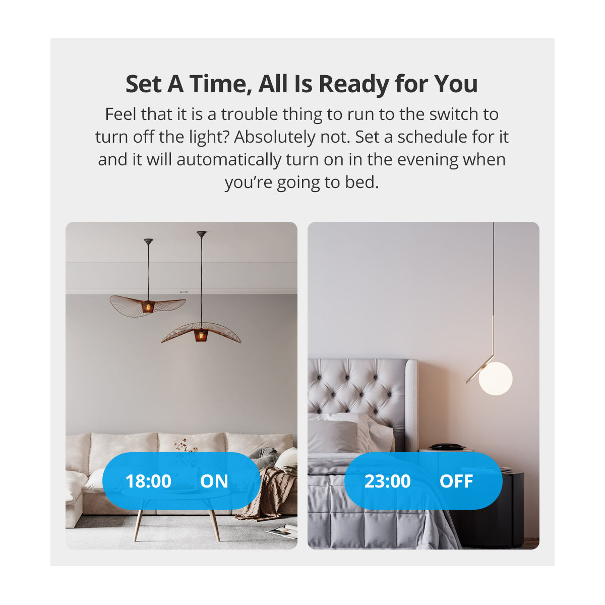 GloboStar® 80131  SONOFF T2EU2C-RF - 433MHz Wireless Smart Wall Stick-On Touch Button Switch 2 Way - RF Series - ledmania.gr