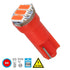 GloboStar® 81038 Λάμπα Αυτοκινήτου T5 3rd Generation Can-Bus LED 3 SMD 4014 0.6W 90lm 120° DC 12V IP20 Κόκκινο - ledmania.gr