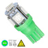 GloboStar® 81052 Λάμπα Αυτοκινήτου T10 W5W LED 5 SMD 5050 2W 240lm 360° DC 12V IP20 Πράσινο - ledmania.gr