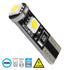 GloboStar® 81088 Λάμπα Αυτοκίνητου T10 W5W 2rd Generation Can-Bus Series LED 3 SMD 5050 2W 300lm 360° DC 12V IP20 Ψυχρό Λευκό 6000K - ledmania.gr