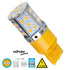 GloboStar® 81154 Λάμπα Αυτοκίνητου T20 - 7440 - W21W 2rd Generation Can-Bus Extreme Series LED 35 SMD 3030 17W 2040lm 360° DC 12V IP20 Πορτοκαλί - ledmania.gr