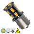 GloboStar® 81212 Λάμπα Αυτοκίνητου 1156 - BA15S - P21W LED 13 SMD 5630 3W 360lm 360° DC 12V IP20 Πορτοκαλί - ledmania.gr
