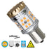 GloboStar® 81235 Λάμπα Αυτοκίνητου 1156 - BA15S - P21W 3rd Generation Can-Bus Extreme Series LED 24 SMD 3030 28W 3360lm 360° DC 12V IP20 Πορτοκαλί - ledmania.gr