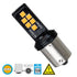 GloboStar® 81245 Λάμπα Αυτοκίνητου 1156 - BA15S - P21W 2nd Generation Can-Bus Series LED 12 SMD 3030 8W 960lm 360° DC 12V IP20 Πορτοκαλί - ledmania.gr