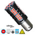 GloboStar® 81255 Λάμπα Αυτοκίνητου 1157 - BAY15D - P21/5W 3rd Generation Can-Bus Extreme Series LED 66 SMD 3030 15W 1800lm 360° DC 12V IP20 Κόκκινο - ledmania.gr