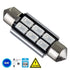 GloboStar® 81317 Λάμπα Αυτοκίνητου 39mm FESTOON - C5W 2nd Generation Can-Bus Series LED 6 SMD 5630 4W 480lm 120° DC 12V IP20 Μπλε - ledmania.gr