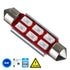 GloboStar® 81323 Λάμπα Αυτοκίνητου 42mm FESTOON - C5W 2nd Generation Can-Bus Series LED 6 SMD 5630 4W 480lm 120° DC 12V IP20 Μπλε - ledmania.gr
