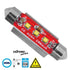 GloboStar® 81327 Λάμπα Αυτοκίνητου 42mm FESTOON - C5W 3rd Generation Can-Bus Extreme Series LED 3 CREE XBD 7.5W 1058lm 120° DC 12V IP20 Ψυχρό Λευκό 6000K - ledmania.gr