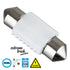 GloboStar® 81332 Λάμπα Αυτοκινήτου & Φορτηγού 31mm FESTOON - C5W 3rd Generation Can-Bus Extreme Truck Series LED 2 SMD 3030 3W 450lm 120° DC 12-24V IP20 Ψυχρό Λευκό 6000K - ledmania.gr