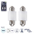 GloboStar® 81332-B Λάμπες Αυτοκινήτου LED 31mm FESTOON - C5W 3rd Generation Can-Bus Extreme Truck Series 2xSMD3030 3W 450lm 120° DC 12-24V IP20 Μ3.1 x Π12.5 x Υ1cm Ψυχρό Λευκό 6000K - Σετ 2 Τεμαχίων σε Blister - ledmania.gr