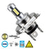 GloboStar® 81413 Λάμπα Αυτοκίνητου H4 3rd Generation Can-Bus Extreme Series LED 30 SMD 4014 6W 900lm 360° DC 12V IP20 Ψυχρό Λευκό 6000K - ledmania.gr